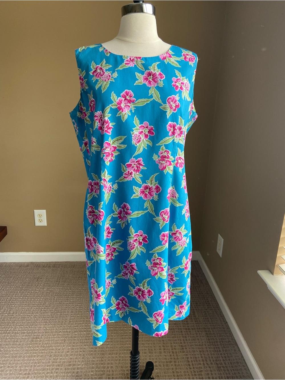 Casual Corner Vintage 90’s Shift Dress with Floral Print Size 16‎ Cottagecore